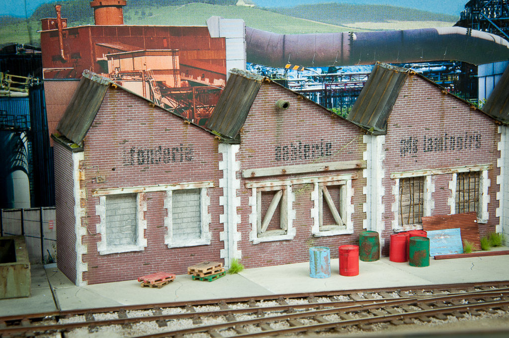 Bâtiment Industriel Kibri HO 9205 - Parc D'activités Gewerbe Industriepark - Décor Train Miniature