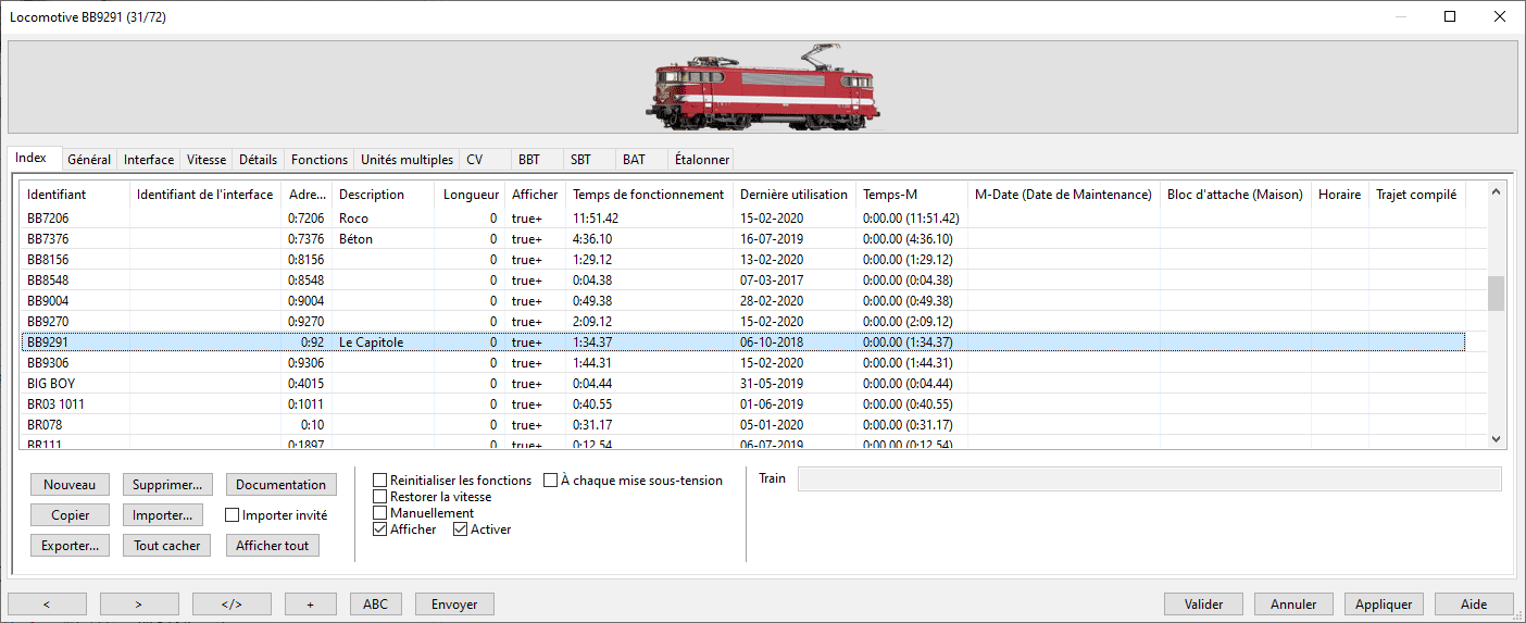 Gérer ses locomotives avec Rocrail | SMCF