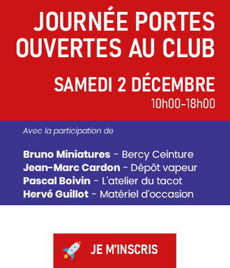 Inscription journée portes ouvertes - Seine Modèle Club Ferroviaire